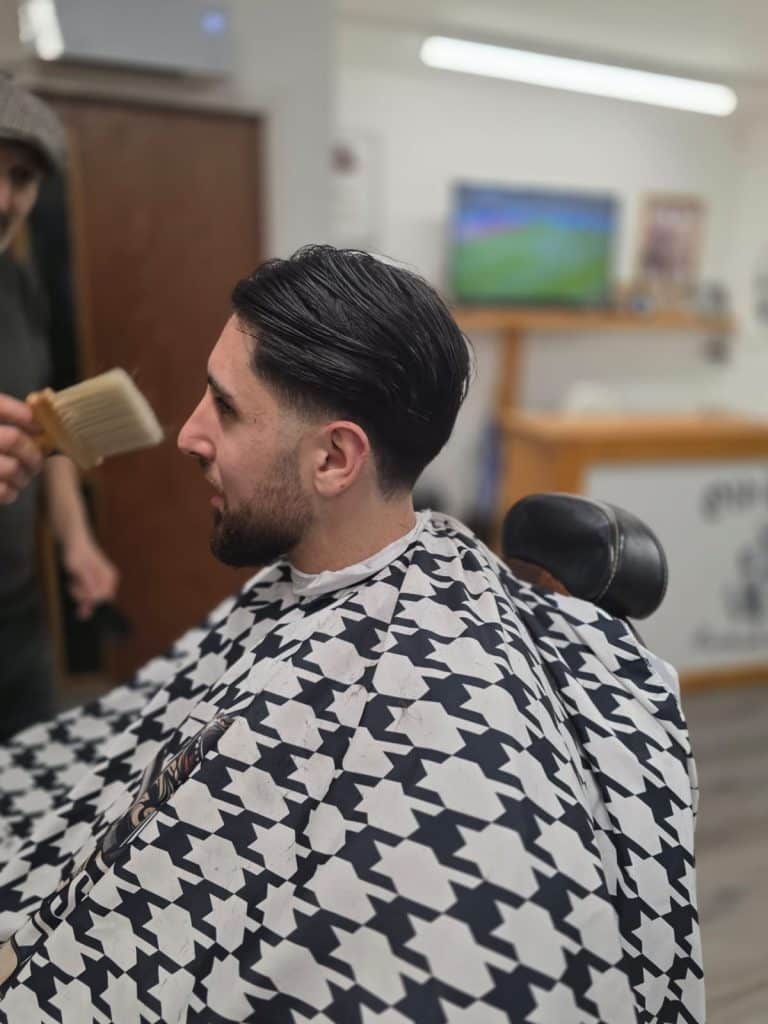 Full beard trim and haircut at Old Town Barbers