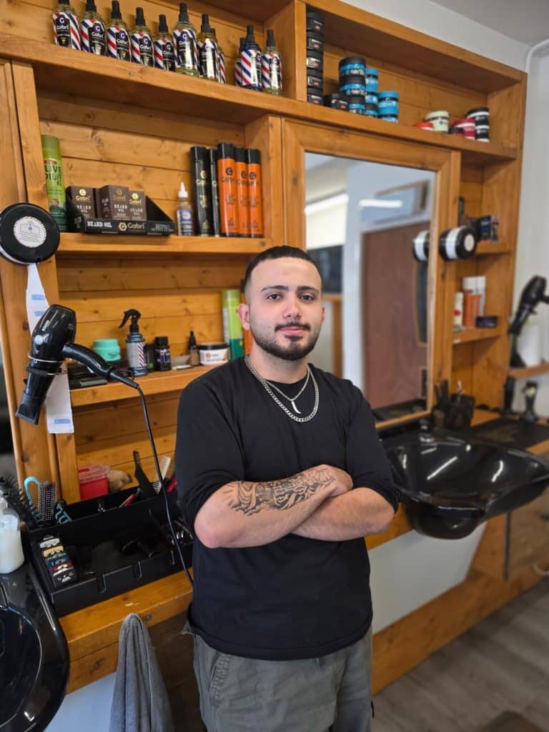 Barber at Old Town Barbers in Hartlepool